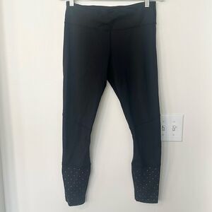 Lululemon Black Leggings w/Polka Dot Detail 8